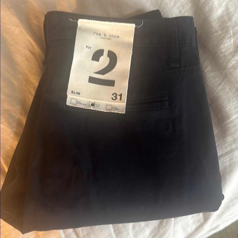 Men's Dark Navy Slim Fit Pants